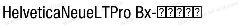 HelveticaNeueLTPro Bx字体转换